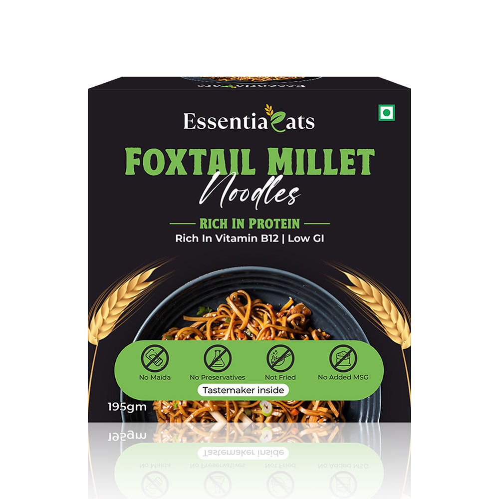 Foxtail Millet Noodles & Moringa and Ragi Millet Pasta (Pack of 4)