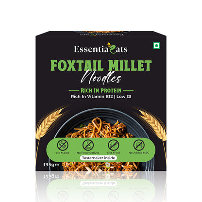 Foxtail Millet Noodles & Moringa and Ragi Millet Pasta (Pack of 4)